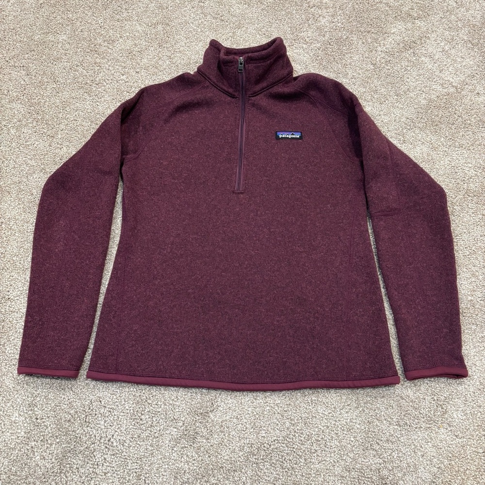 Patagonia Maroon Fleece Quarter-Zip